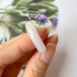 SOLD OUT: 19mm A-Grade Natural Lilac Jadeite Abacus Ring Band No.220589