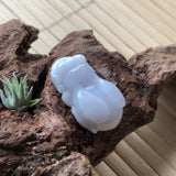 A-Grade Natural Lavender Jadeite Bee Pendant No.170570