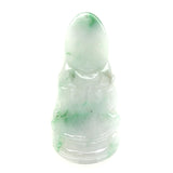 A-Grade Natural Moss On Snow Jadeite Goddess of Mercy Pendant No.600179