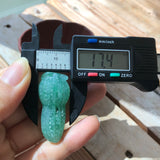A-Grade Type A Natural Green Jadeite Jade Peanut Pendant No.170529
