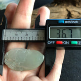 A-Grade Type A Natural Light Green Jadeite Jade Bird/Peach Pendant No.170576