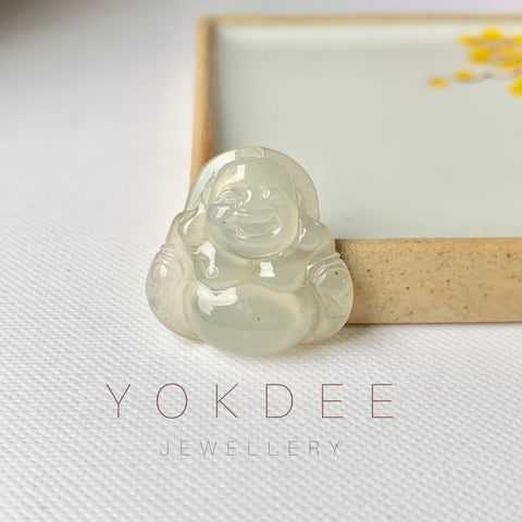 A-Grade Natural Jadeite Buddha Pendant No.171875