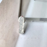 SOLD OUT: Icy A-Grade Natural Jadeite Goddess of Mercy Pendant No.171934