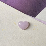 A-Grade Natural Lavender Heart Pendant No.171991