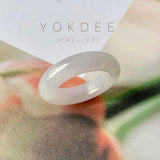 SOLD OUT: 17mm A-Grade Natural Lilac Jadeite Ring Band No.162261