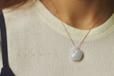 A-Grade Natural Lavender Jadeite Double Heart Pendant No.171982