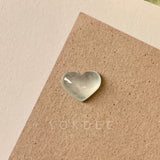 Icy A-Grade Natural Jadeite Heart Pendant No.171988
