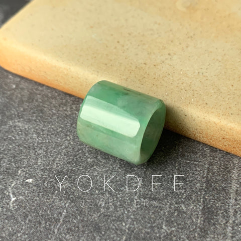 A-Grade Natural Floral Jadeite Barrel No.171508