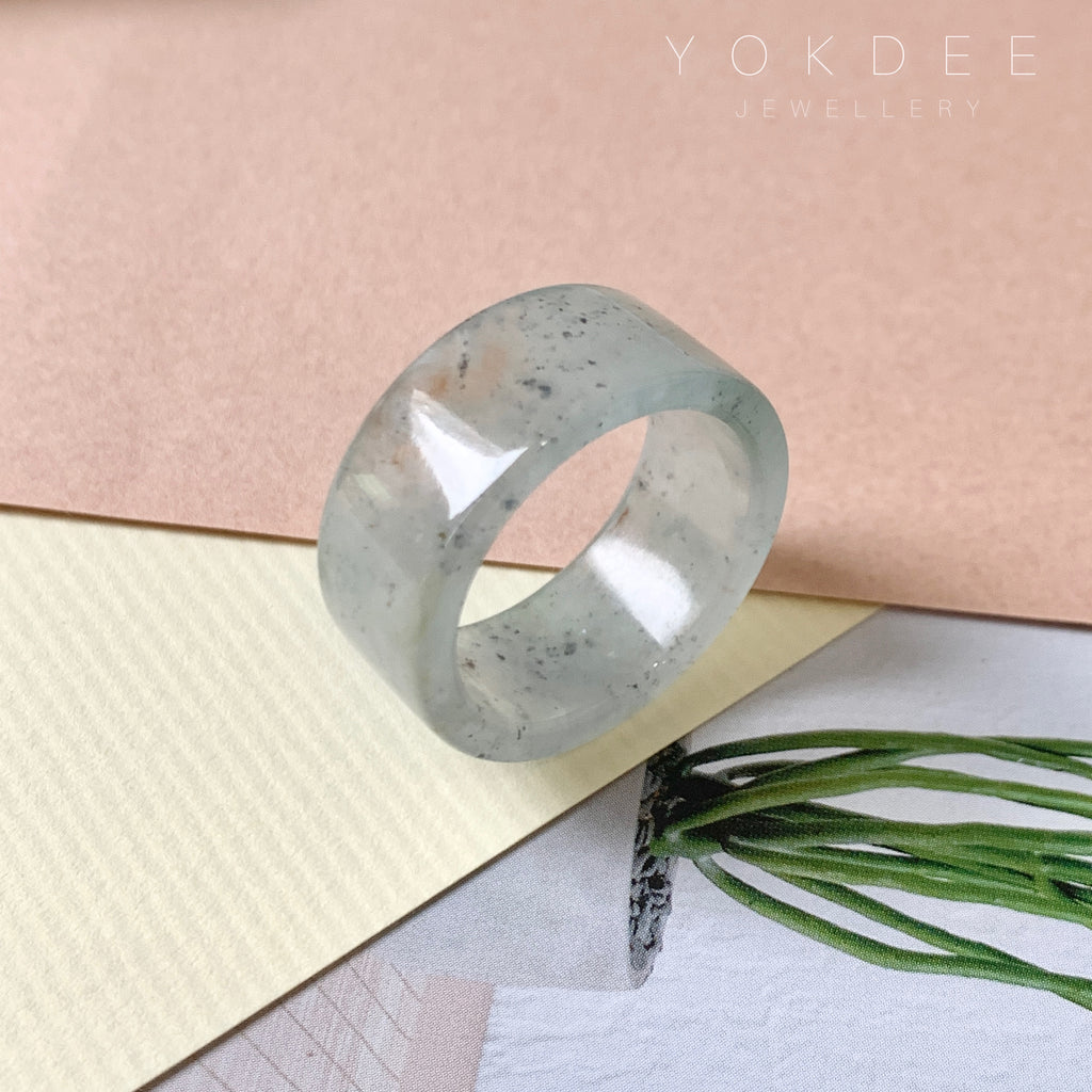 SOLD OUT: 20.5mm A-Grade Natural Multi-Colour Jadeite Ring Band No.162311