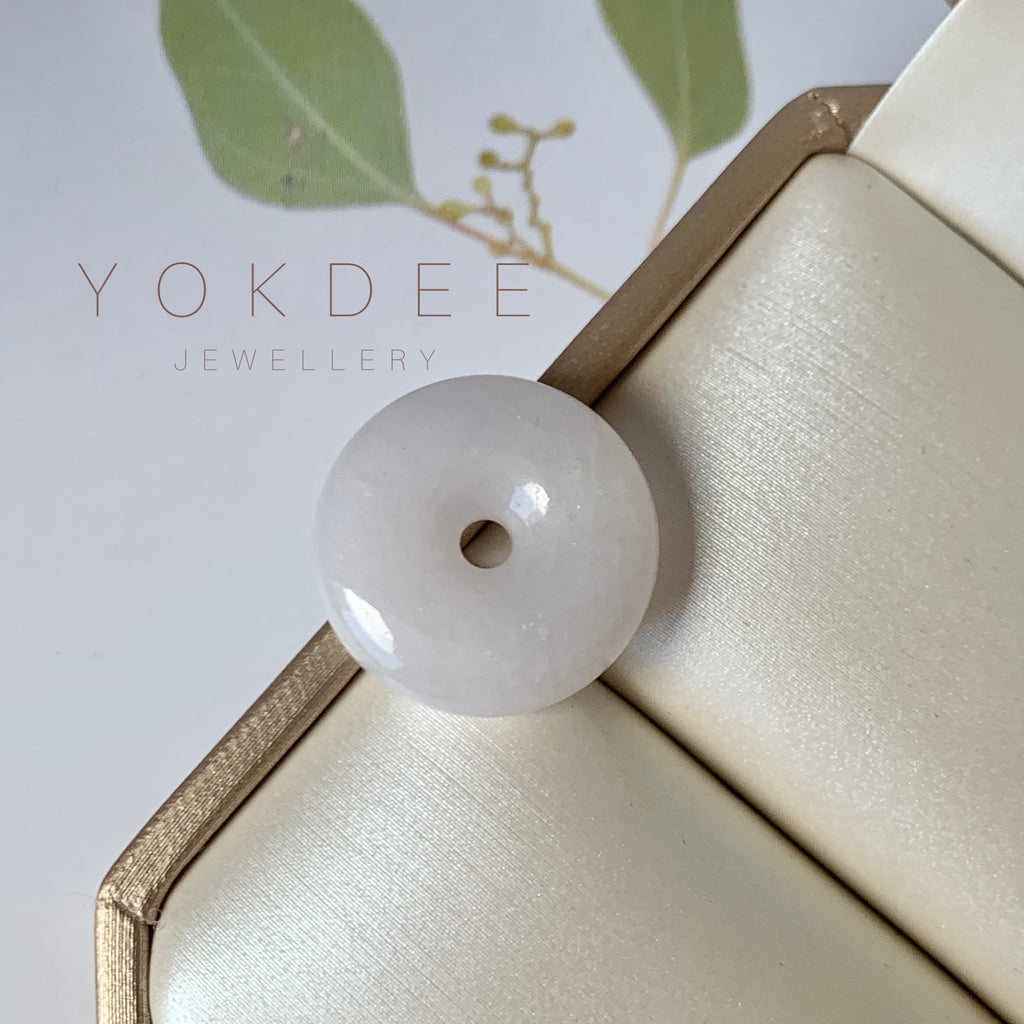 A-Grade Natural Lilac Jadeite Donut No.171868