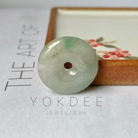 SOLD OUT: A-Grade Natural Jadeite Donut Pendant No.220566