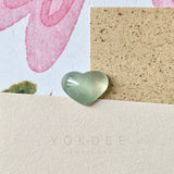 Icy A-Grade Natural Green Jadeite Heart Pendant No.171993